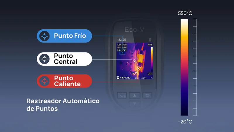 HIKMICRO Eco-V | Cámara Térmica IR 10 hikmicro ecov temperatura