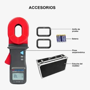 ETCR 2000A | Tenaza de Resistencia de Tierra Económica 17 etcr 2000a accesorios