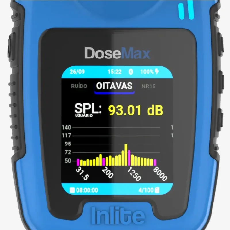 Inlite DoseMax v2 | Dosímetro de Ruido con Filtro de Banda de Octava 8 dosemax v2 06