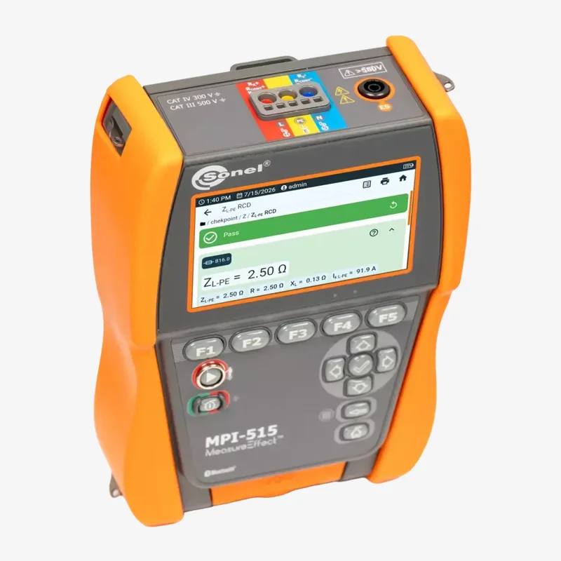Sonel MPI-515 | Medidor Multifunción de Parámetros de Instalaciones Eléctricas 5 mpi 515 c