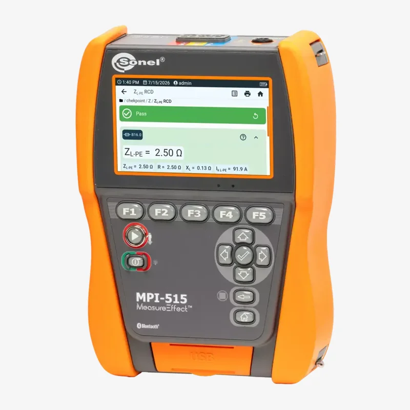 Sonel MPI-515 | Medidor Multifunción de Parámetros de Instalaciones Eléctricas 7 mpi 515 e