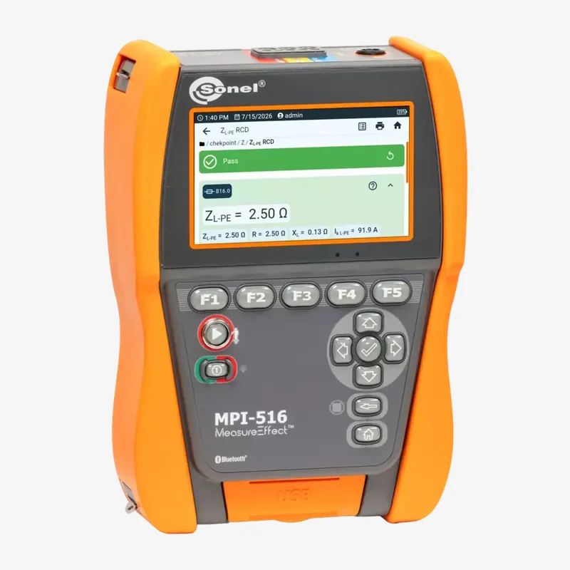 Sonel MPI-516 | Medidor Multifunción de Parámetros de Instalaciones Eléctricas 3 mpi 516 b