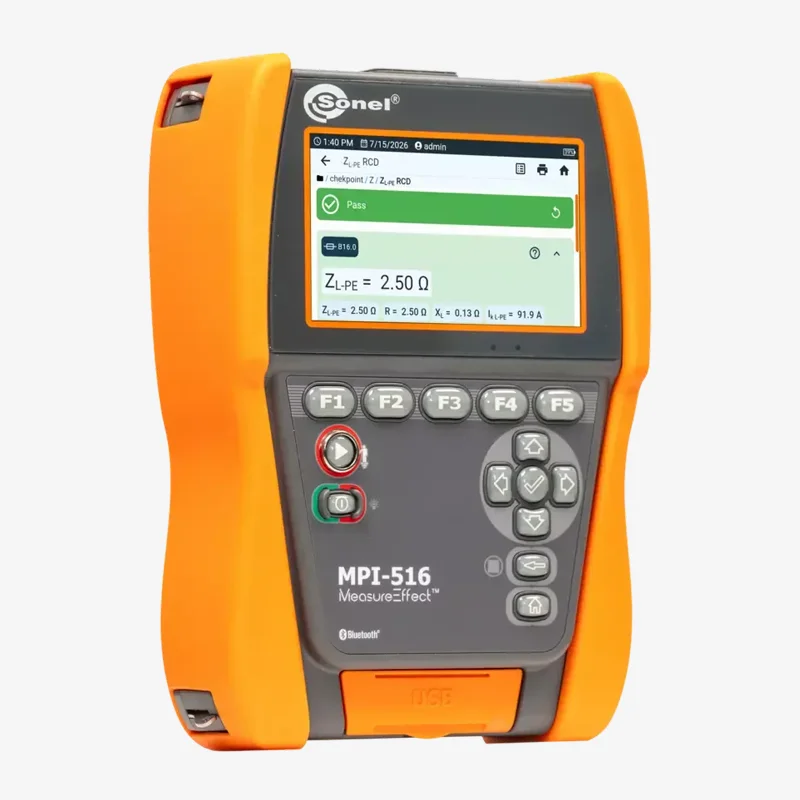 Sonel MPI-516 | Medidor Multifunción de Parámetros de Instalaciones Eléctricas 5 mpi 516 d